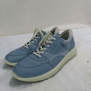 ECCO Dusty Blue Soft 7 Runner Lace Up Low Top Shoes Sneakers Sz 40 EU 9-9.5 US